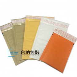 牛皮紙信封氣泡袋，歐美專用黃色牛皮紙氣泡膜物流袋