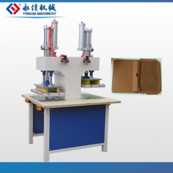 東莞永佳海綿粉撲熱壓成型熔斷機 ，雙頭氣動熱壓機