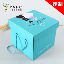 廠家定做婚紗包裝盒 婚慶用品天地蓋禮品盒、瓦楞紙彩盒印刷定制