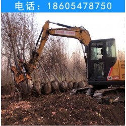 法桐移樹斷根機鏟刀式挖樹機圖片、工作現場