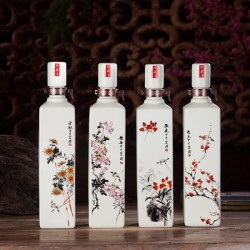 聊城陶瓷酒瓶1斤廠家供應 酒具套裝廠家批發